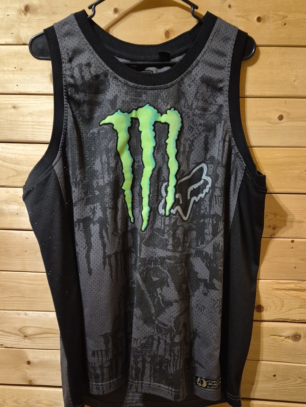 Fox Racing Monster Energy Jersey Size XL Mens Ricky Carmichael Y2K Motocross